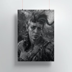 Baldurs Gate 3 Karlach Poster BG3 Wall Art Gaming Poster DnD Baldurs Gate Art Print Video Game Decor Gift For Gamers Dungeons And Dragons
