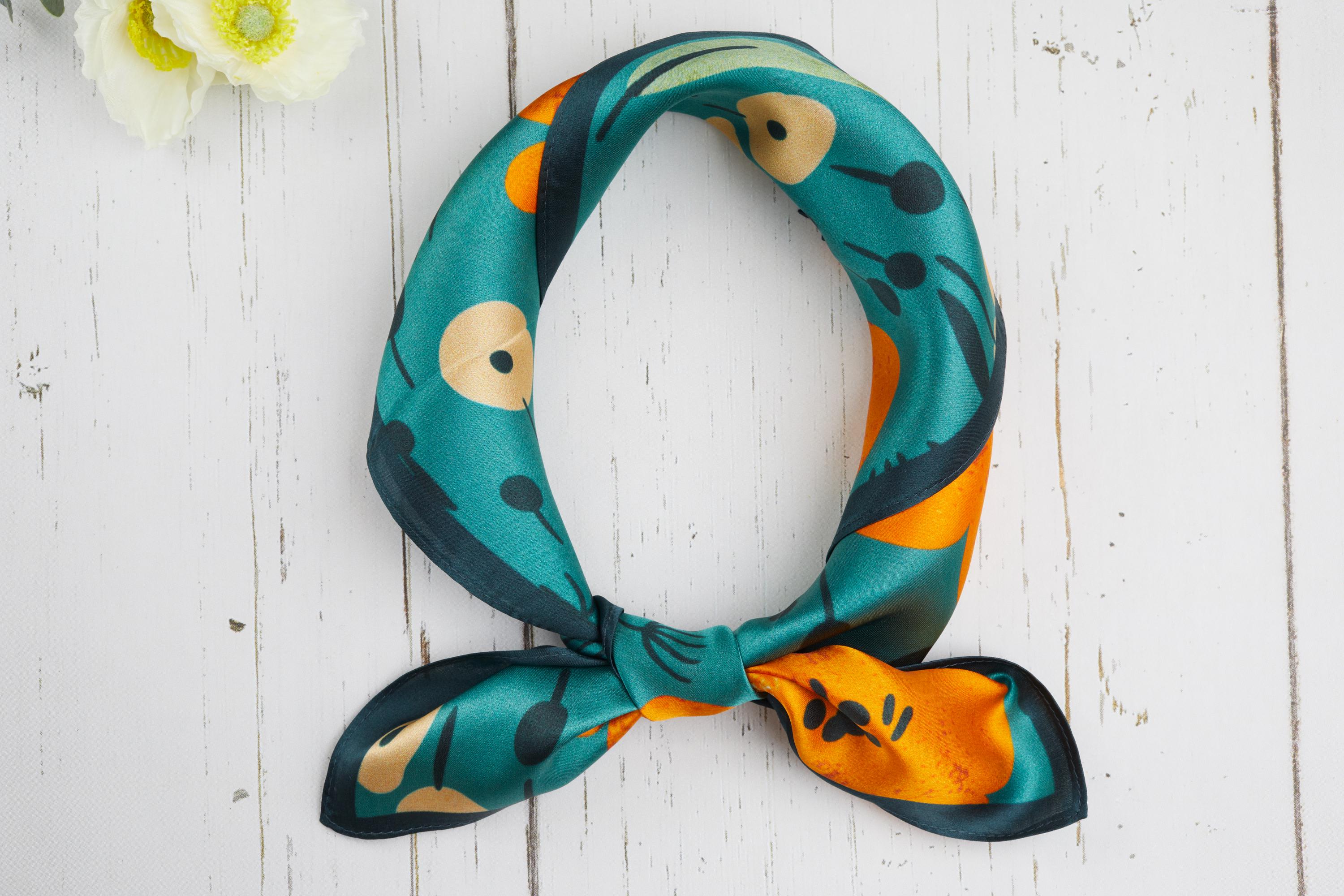 Foulard en soie orange – Large choix d'écharpes & d'étoles pour femme | Élégance & qualité garantie