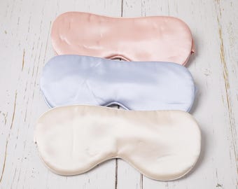 Premium Mulberry Silk Eye Sleeping Mask in 9 Color. 22 Momme Mulberry Silk, Luxury Sleep Mask, Organic Silk Eye Mask, Luxury Silk Accessory