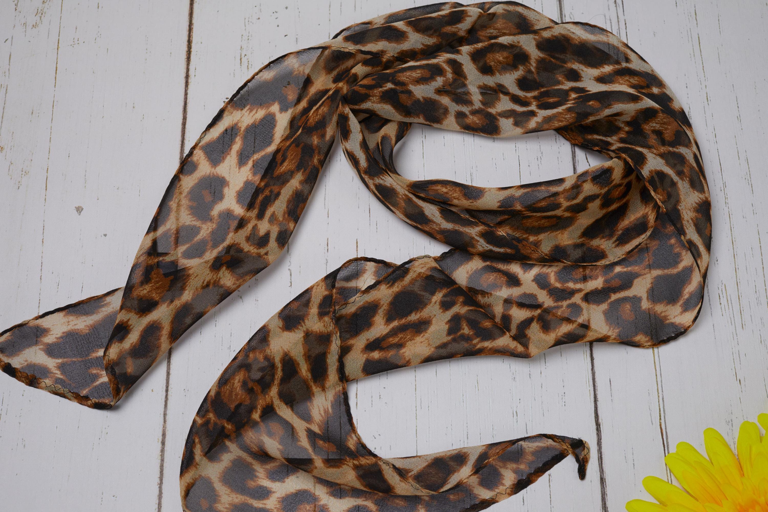 Leopard Head Scarf - Etsy