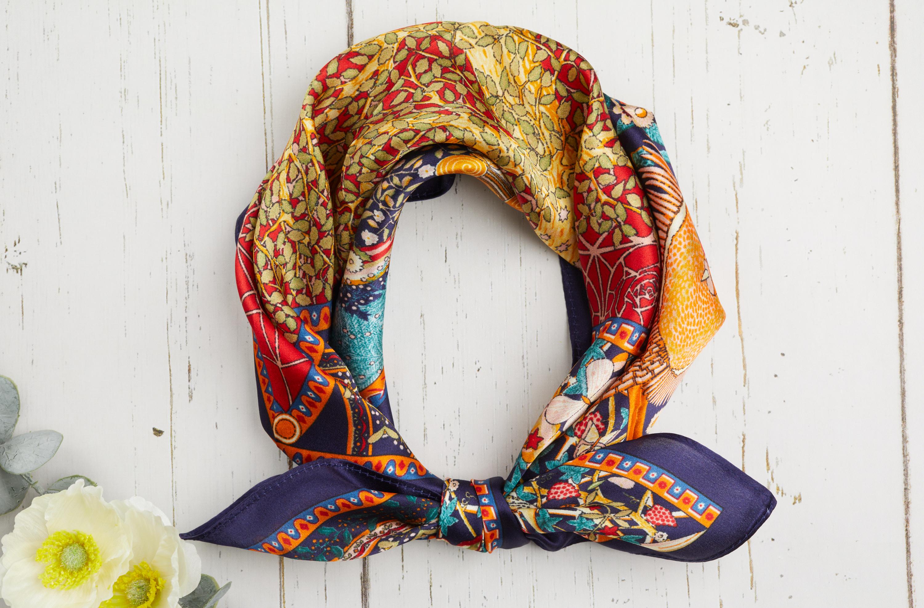 Vintage Silk Scarf - Etsy