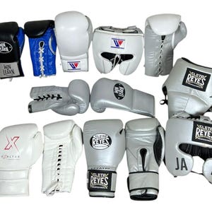 Custom Leather Boxing Gloves: Personalized Cowhide, Handmade Lace-Up or Velcro