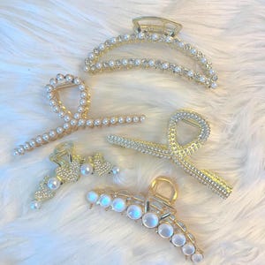 Pearl & Rhinestones Hair Clip