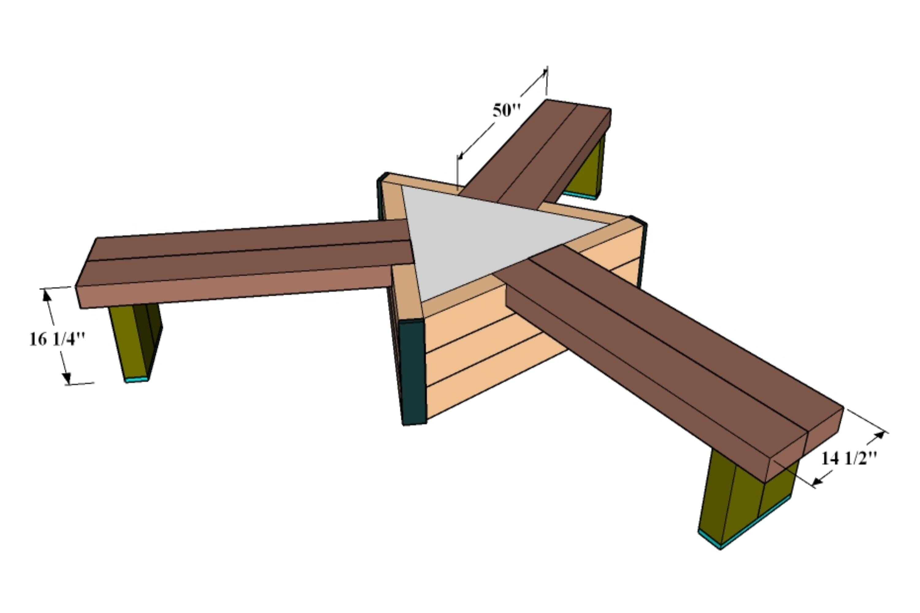 Outdoor Bench With Planter Box Plans: DIY Garden Seating, Woodworking ...