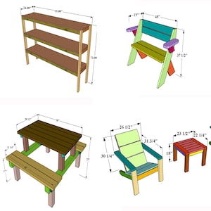 DIY woodworking plans bundle with 12 detailed blueprints for indoor and outdoor garden furniture projects including benches, planter boxes, picnic tables, patio sets, and storage shelves. Step-by-step guides ideal for beginners and experienced woodworkers. Affordable plans to build custom garden furniture and home décor. Perfect for DIY enthusiasts seeking versatile, budget-friendly woodworking project ideas and designs.