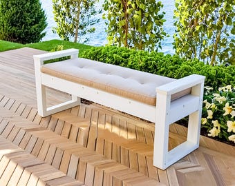 DIY Outdoor Bench Woodworking Plans: Easy Build Guide PDF (Digital Download)