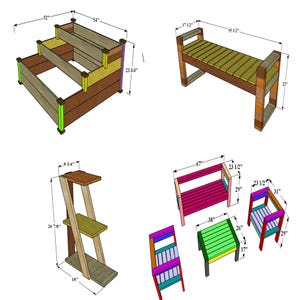 DIY woodworking plans bundle with 12 detailed blueprints for indoor and outdoor garden furniture projects including benches, planter boxes, picnic tables, patio sets, and storage shelves. Step-by-step guides ideal for beginners and experienced woodworkers. Affordable plans to build custom garden furniture and home décor. Perfect for DIY enthusiasts seeking versatile, budget-friendly woodworking project ideas and designs.