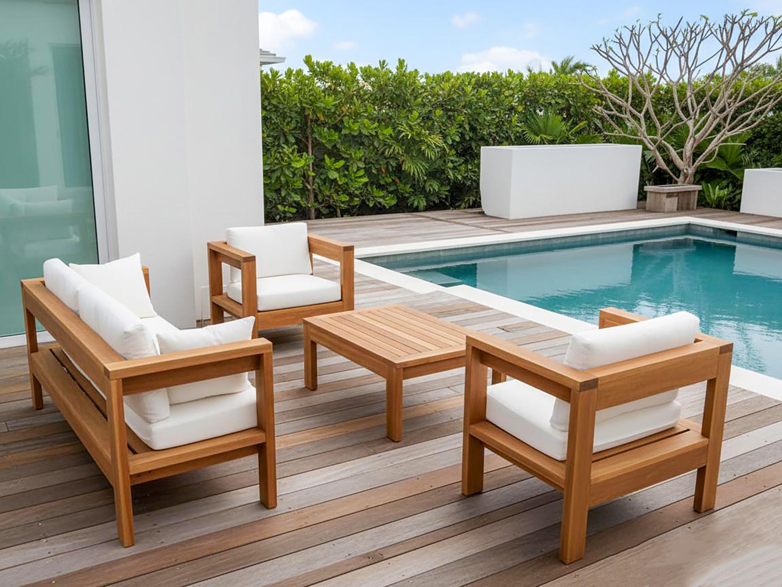 Outdoor Sofa Set Plans: DIY 2x4 Wood Patio Furniture Build Guide - Step ...