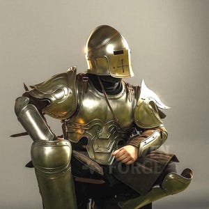 Barbute Full Armor Suit | Full Body Plate Armor For Medieval Reenactment And Cosplay | Barbuta Knight | Steel Cosplay Outfit For Reenactment