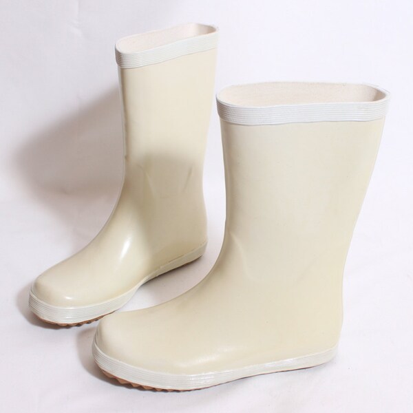 White Rubber Boots by My Design - Size 36