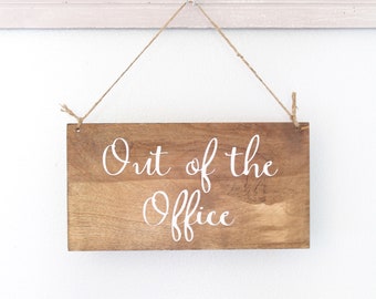 In Session Business Sign, Out of Office Sign, Spa Sign, Office Sign, Business Sign