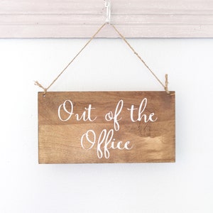 In Session Business Sign, Out of Office Sign, Spa Sign, Office Sign, Business Sign