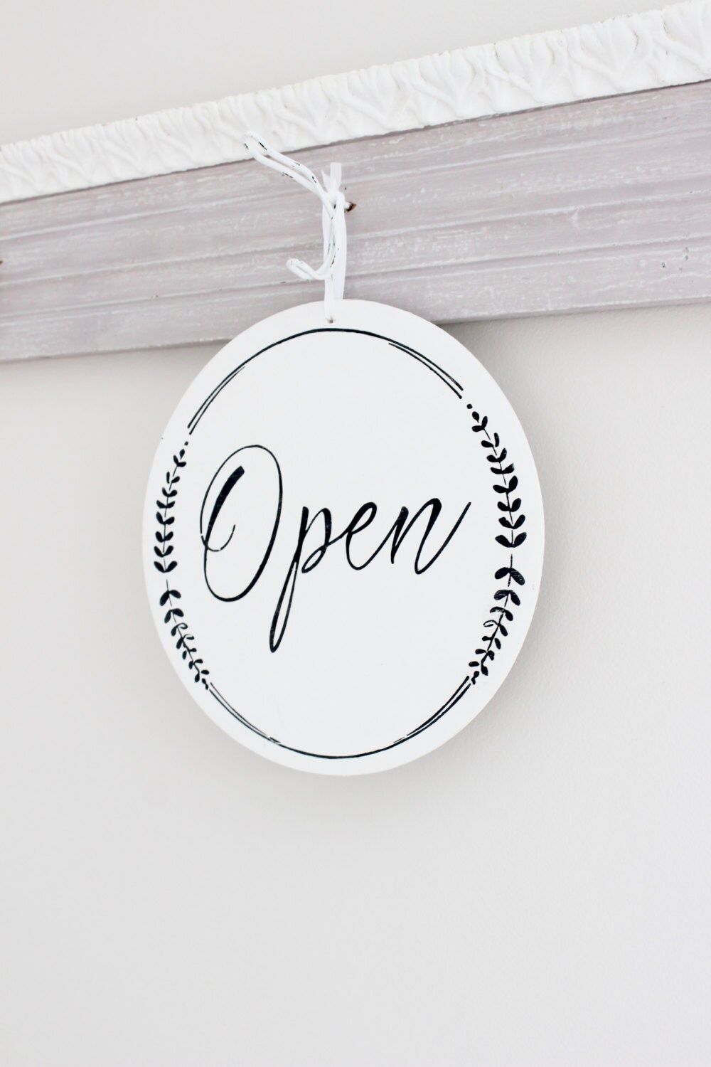 Whimsical Open and Closed Business Sign, Custom Sign, Store Sign ...