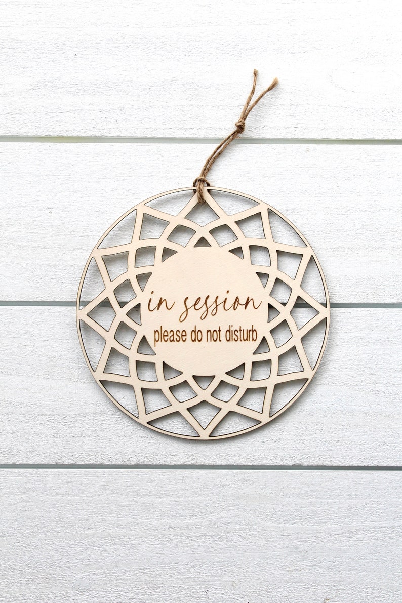 In Session Sign, Welcome Sign, Mandala Sign, in Session Sign for ...