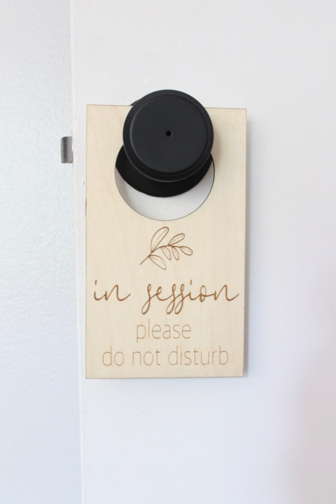 In Session Door Hanger Sign, Do Not Disturb Door Sign, Laser Engraved ...