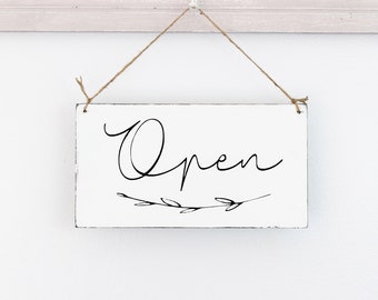 Business Open and Closed Sign, Open Sign, Closed Sign, Custom Sign, Store Sign, Office Sign, Wall Art, Wood Sign