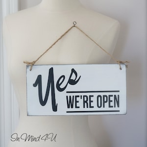 Business Sign, Open/Closed Sign, Custom Sign, Wall Art, Wood Sign, Vintage Sign image 1