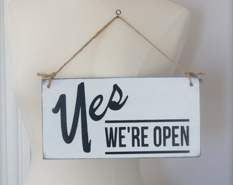 Business Sign, Open/Closed Sign, Custom Sign, Wall Art, Wood Sign, Vintage Sign