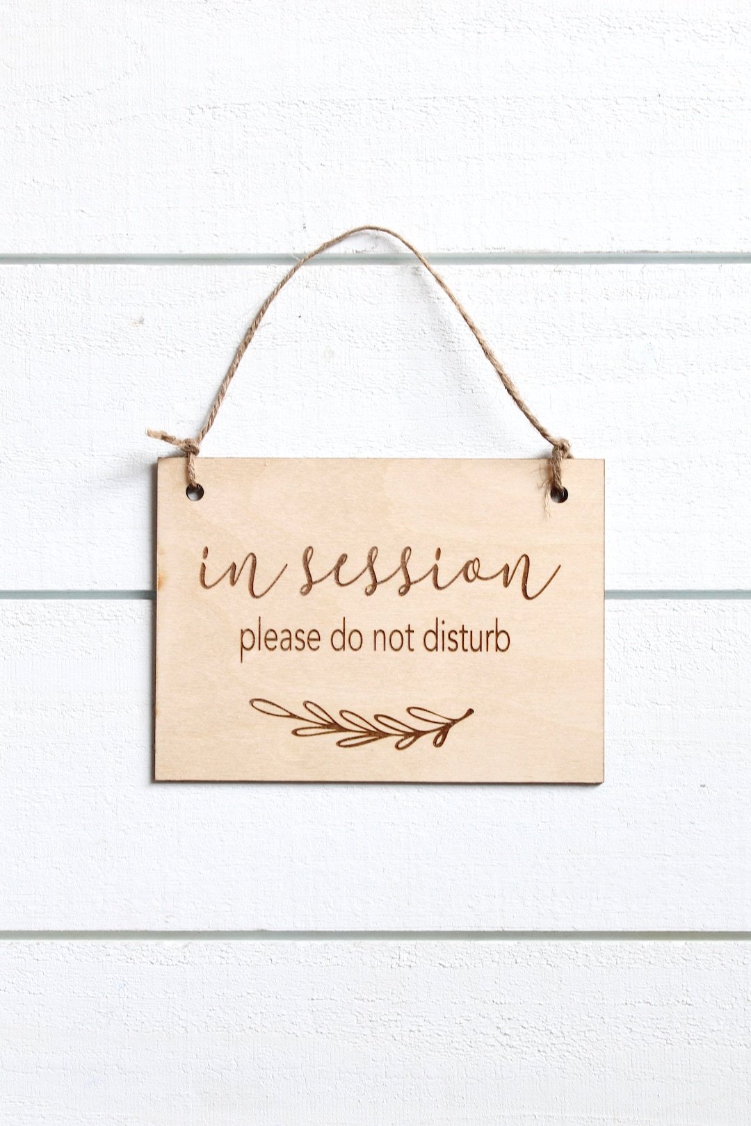 In Session Sign, Laser Engraved Sign, Welcome Sign, Spa Sign, Wood Door ...