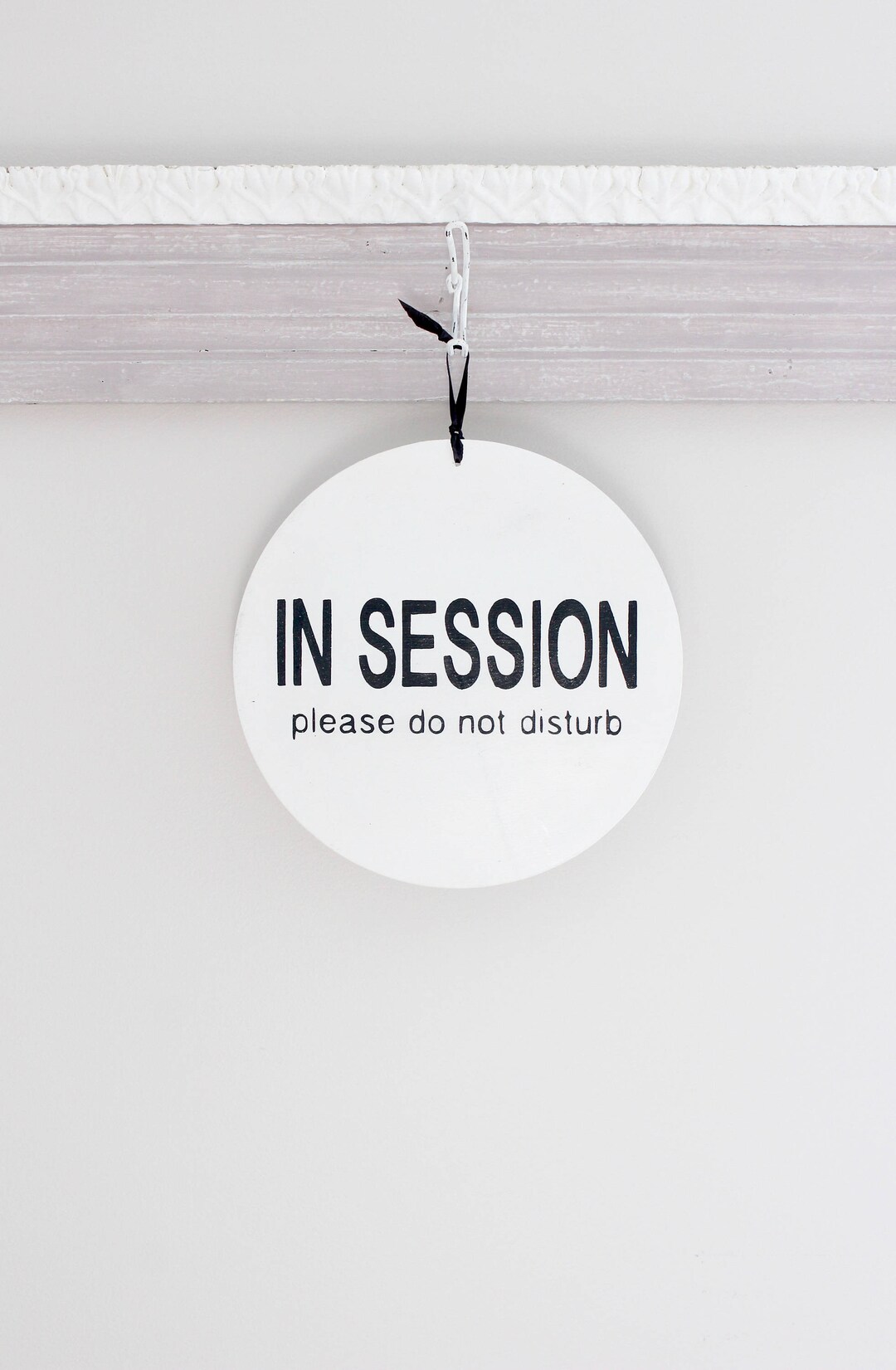 Modern Round in Session Sign: Double Sided Welcome Business Sign - Etsy