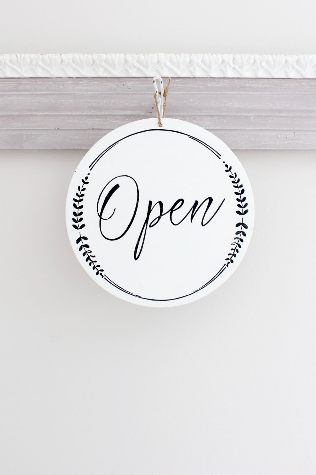 Whimsical Open and Closed Business Sign, Custom Sign, Store Sign ...