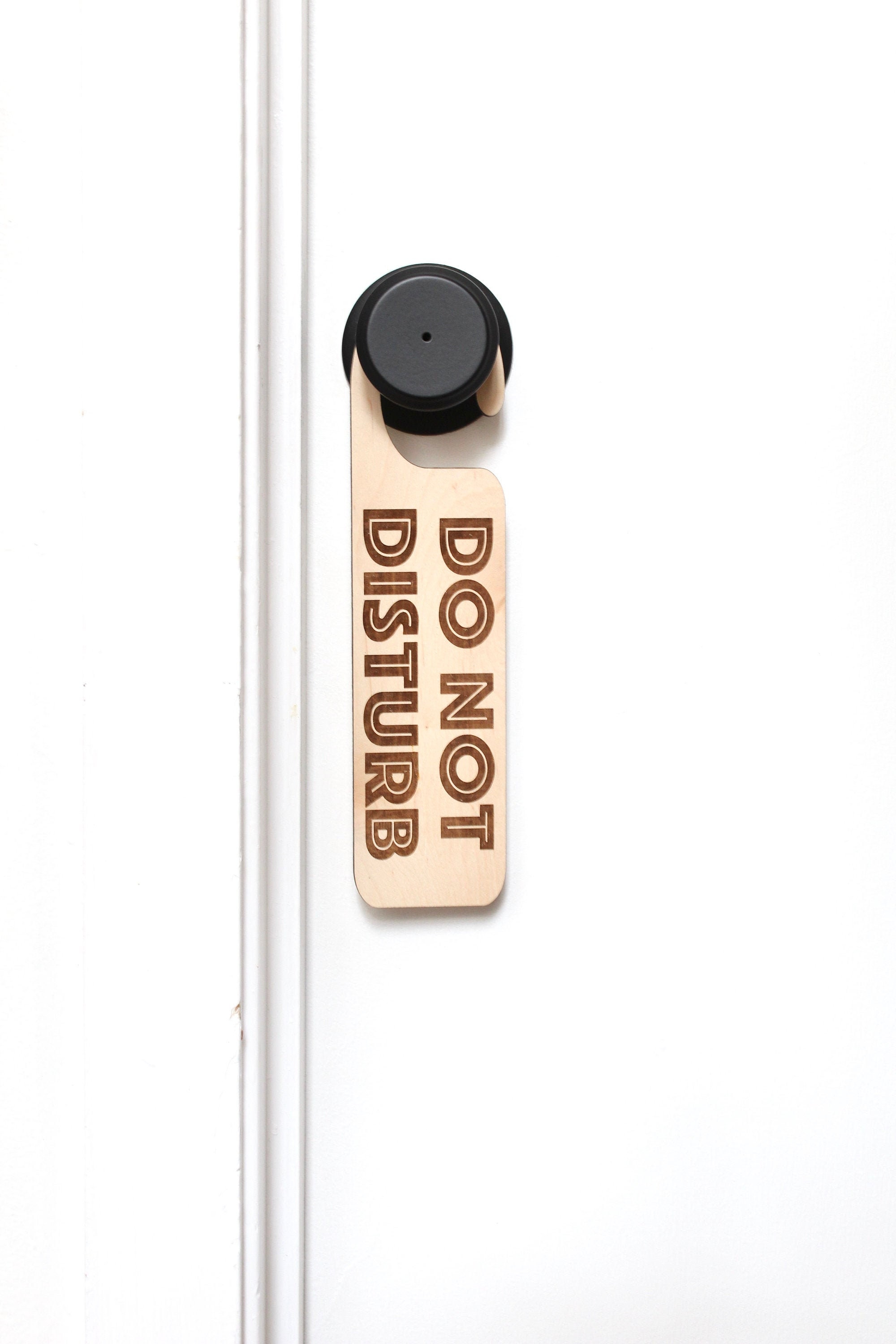 Do Not Disturb Door Hanger Sign, Office Sign, Laser Engraved Door Sign ...