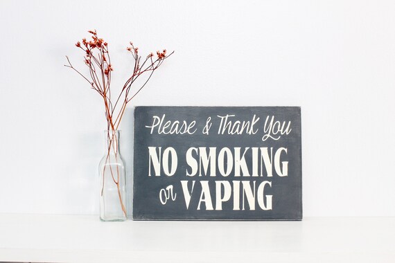 No Smoking Sign, Smoking Sign, Business Sign, Rental Sign, Office Decor, Wall Art, Wood Sign