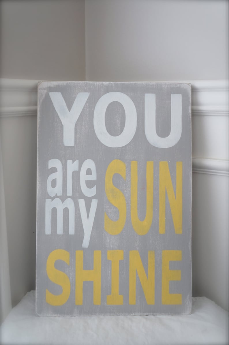 You Are My Sunshine, Wall Art, Custom Wood Sign, Wood Wall Art, Sign, Wood Sign, Vintage, Quote Sign, image 1