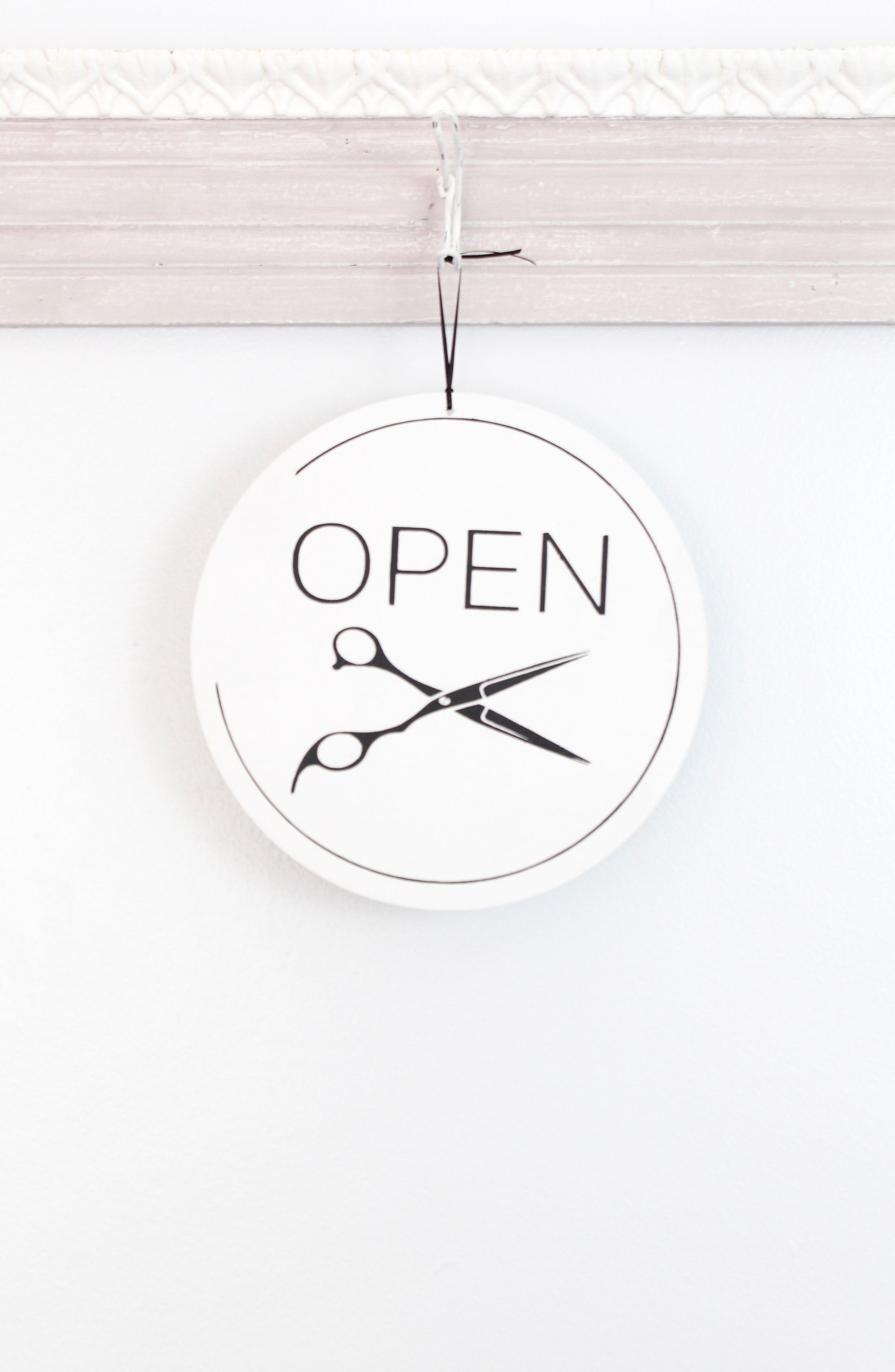 Open and Closed Business Sign, Hair Stylist Sign, Barber Shop Sign ...