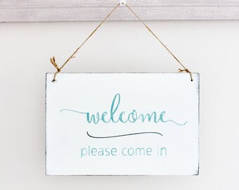In Session Two Sided Business Sign, Welcome Sign, Office Sign, Store Sign, Salon, Open Custom Sign, Wall Art,  Hanging Wood Sign