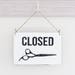 Open and Closed Business Sign, Hair Stylist Sign, Barber Shop Sign ...
