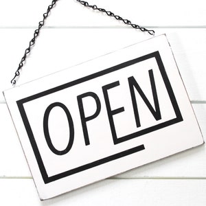 Modern Business Sign, Open Sign, Closed Sign, Store Sign, Office Sign, Business Sign, Wood Sign