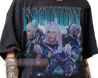 Limited Estinien Varlineau Vintage 90s T-Shirt - Final Fantasy Game Fan Apparel Gifts Tee - Estinien Varlineau Merch Tee For Man And Women