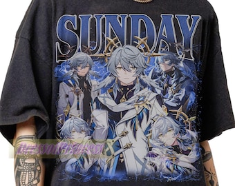 Limited Sunday Honkai Vintage 90s T-Shirt - Sunday Honkai Star Rail Game Fan Apparel Gifts Tee - Sunday Fan Merch Tee For Man And Women