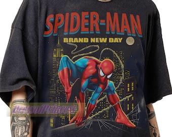 Limited Spider Man Brand New Day T-Shirt - Spiderman Movie Fan Apparel Gifts Tee - Superhero Comic Cover Retro Merch Tee For Man And Women