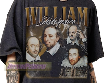 Limited William Shakespeare Vintage 90s Shirt - William Shakespeare Fan Apparel Gifts Tee - William Shakespeare Merch Tee For Man And Women