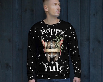 Happy Yule Viking Weihnachten Unisex Pullover/Sweatshirt
