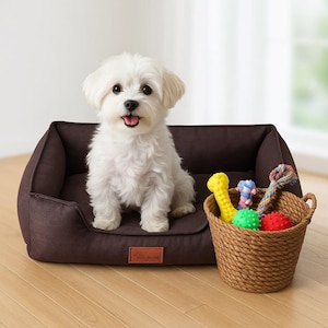 Soft Breathable Pet Bed for Small to Large Dogs – Calming Washable Waterproof Dog Sofa Mat Pad – Anti-Slip Design
