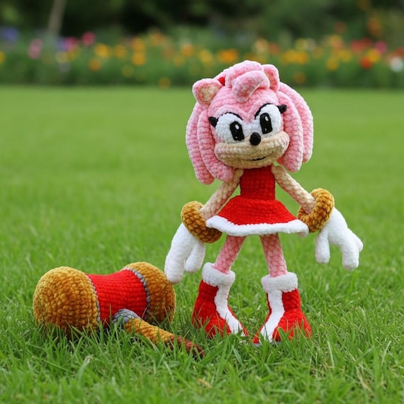DIY Sonic Amy Plush Toy - Crochet Your Own Gaming Companion - Etsy