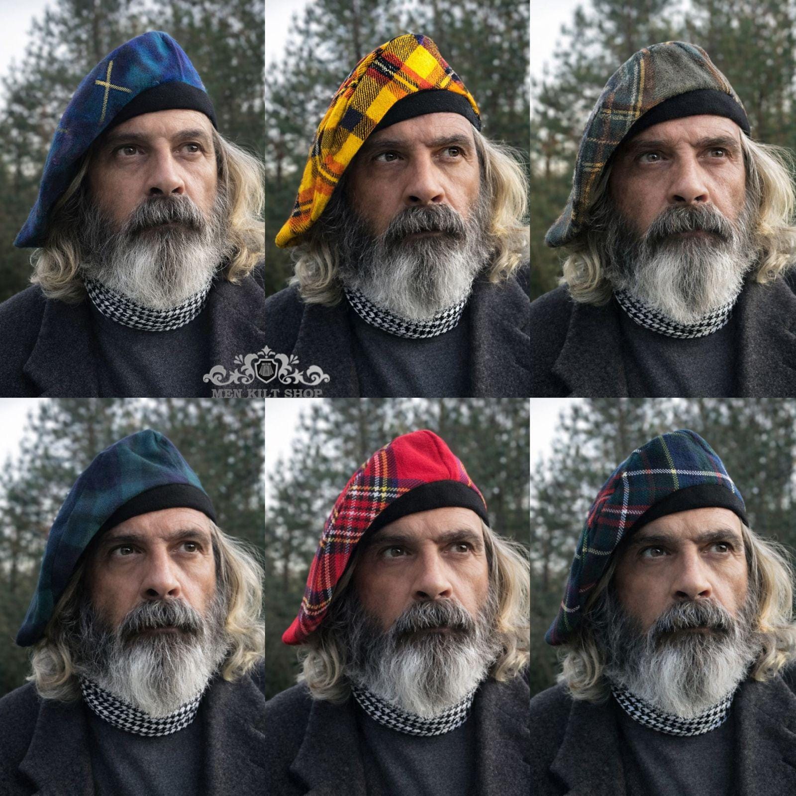 Plaid Berets - Etsy
