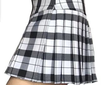 Falda MICRO MINI de alta calidad para adultos con pliegues a cuadros (NewCastle)