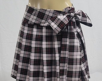 REGULAR MINI Skirt Plaid Pleated (RedCreamWB)