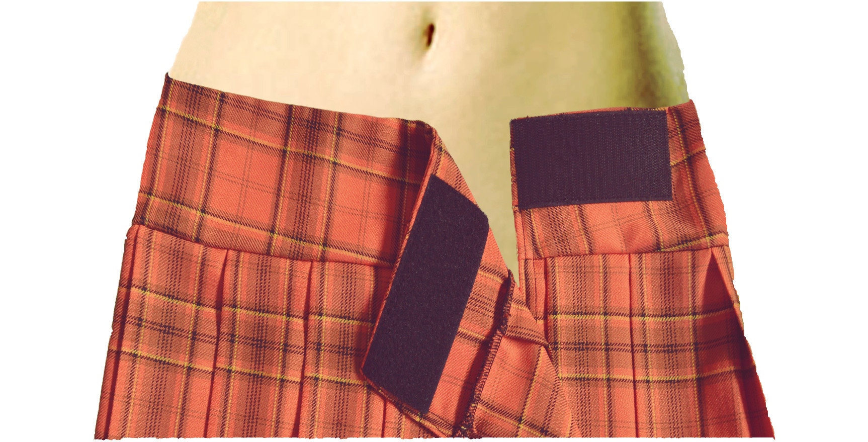 REGULAR MINI Skirt Plaid Pleated orange Etsy Canada