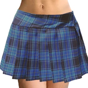 REGULAR MINI Skirt Plaid Pleated (Seacliff)