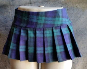 MICRO MINI Skirt Plaid Pleated (Sydney)