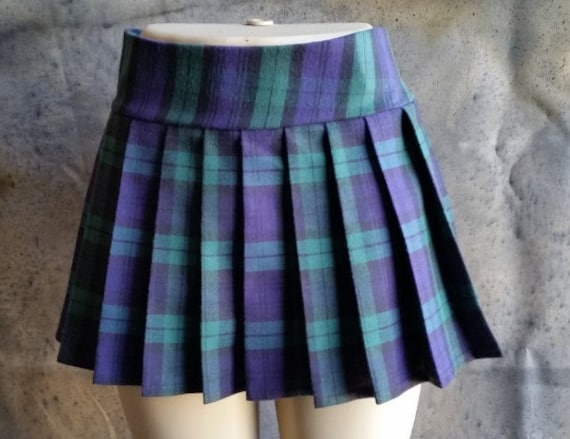 REGULAR MINI Skirt Plaid Pleated (sydney) - Etsy