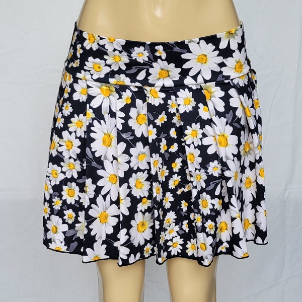 REGULAR MINI Spandex Skirt Plaid Pleated (Daisy)