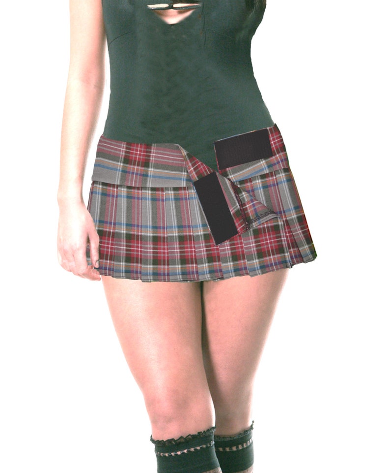 MICRO MINI Skirt Plaid Pleated perth Etsy