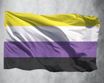 Bandera no binaria (90 x 150 cm)