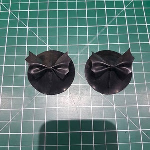 Latex Halloween Goth Bat Bow Pasties